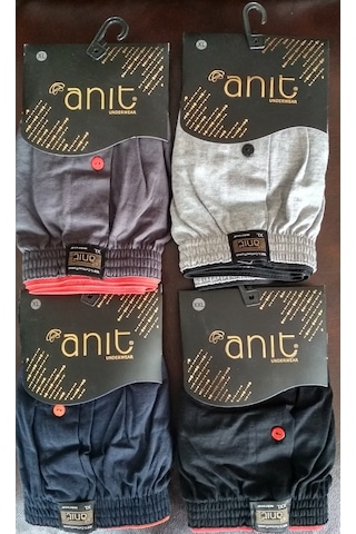 3'Lü Anıt Erkek Düğmeli Penye Boxer 1146