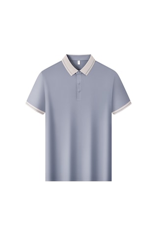 New Performance Premium Polo T-shirt %87 Naylon %13 Spandex Grimsi Mavi