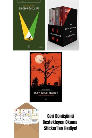 Dinozor Öyküleri + Kara Dörtleme Kutu Set 4 Kitap + Cadılar Bayramı Ağacı