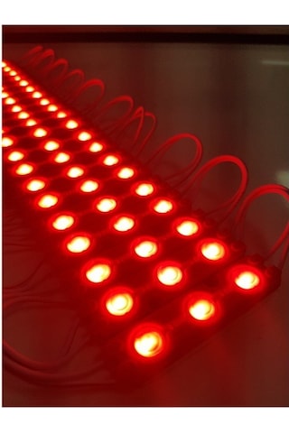 10 Adet 5 Watt Kırmızı Işık Ip65 Modül Led, 10 Adet Magnetli, Çok Kaliteli Kırmızı Işık Modül Led Kırmızı