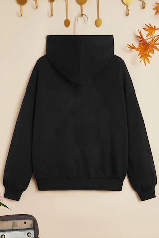 Çocuk Girl Gang Baskılı Sweatshirt Siyah