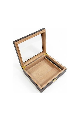 Cigarloong Camlı Puro Kutusu Humidor Ceviz 25's 25617285