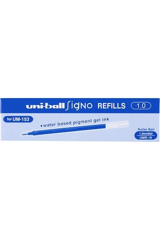 EKS Ticaret Uni-Ball Signo Umr-10 (UM-153) Imza Kalemi Yedeği 1 mm Mavi 12’li Paket
