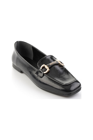 Bambi Siyah Kadın Loafer Ayakkabı K01641023042 Siyah