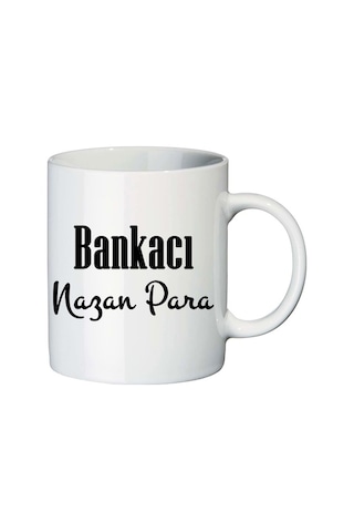 Bayan Bankacıya Hediye Isimli Kupa Bardak