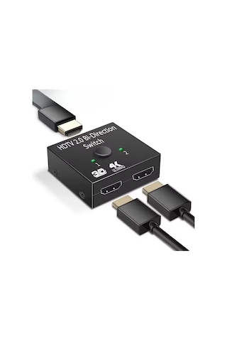 3C Hdmı Switch Splitter, Anahtar, 2 Giriş 1 Çıkış, Ps5, Ps4, Xbox, Tv Kutusu, Tv Stick, Monitör, Pc İle Uyumlu, Çift Yönlü Ab Anahtar,