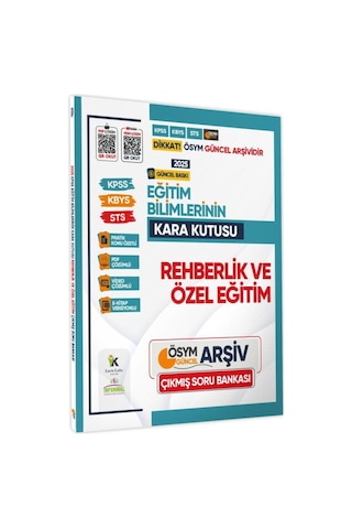 2025 MEB-AGS Eğitim Bilimlerinin Kara Kutusu Rehberlik ve Özel Öğretim Çıkmış Soru Bankası K.Ö. Çözümlü