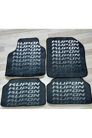 Kupon Yazılı 4 Parça Yeni Lüks Halı Paspas Takımı