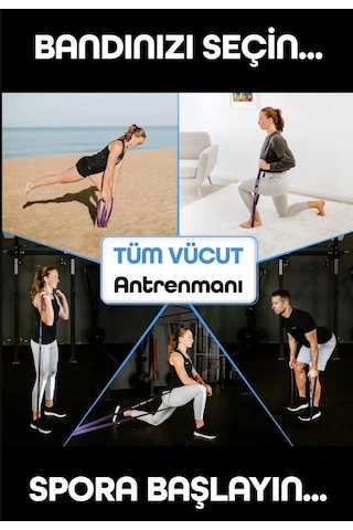 35 Kg Mor Barfiks Direnç Lastiği Extra Sert Gym Pilates Fitness Kas Geliştirme Bandı Mor