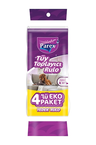 Parex Premium Tüy Toplayıcı Yedek Rulo 4 Adet 30 Yaprak