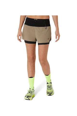 Asics Fujıtraıl 2-n-1 Short Kadın Kahverengi Şort 2012c719-200 Kahverengi