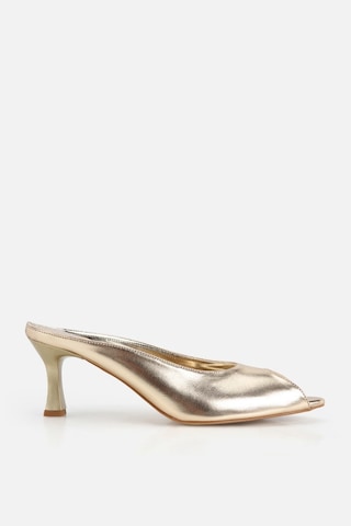 Yaya Kadın Gold Kısa Topuklu Günlük Stiletto