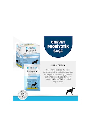 Onevet Probiyotik Şase Köpekler Için Sindirmeye Yardımcı Takviye Vitamini 30 Adet 1 Gr