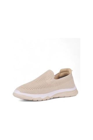 Papuçcity Poınt 03517 Erkek Ortopedik Bağcıksız Spor Ayakkabı Bej