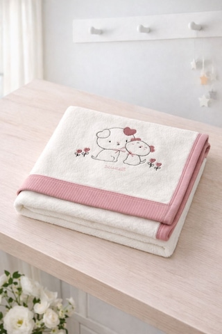Eke My Baby %100 Organik Pamuklu Kundak Havlu 82x90 Cm 0 - 9 Ay