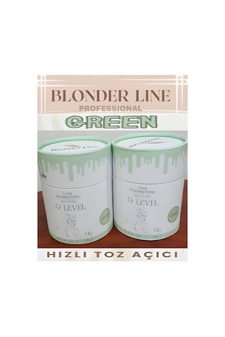 Yüksek Performanslı Hızlı Toz Saç Açıcı Yeşil 1 Kg X 2 Adet