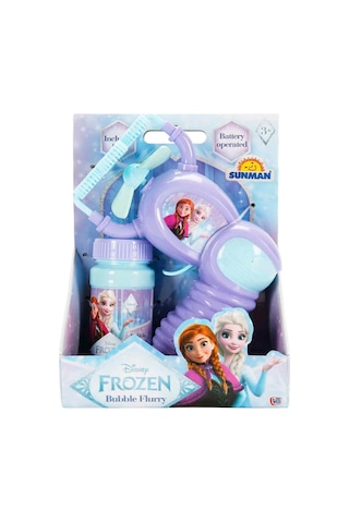 Frozen Karlar Ülkesi Pilli Baloncuk Ve Köpük Tabancası Seti 500 Ml Yedek Solüsyonlu Çok Renkli