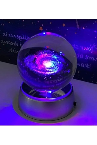 Renk Değiştiren Led Işıklı Kristal Cam Küre Gece Lambası . 94915410
