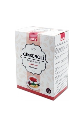 Nurs Ginsengli Karışık Bitki Süzen Poşet Çay 42 x 2 G Nurs Ginsengli Karışık Bitki Süzen Poşet Çay 42 x 2 G
