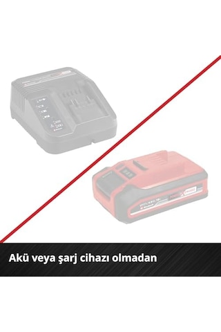Te-rs 18 Li - Solo, Akülü Eksantrik Zımpara, Siyah/kırmızı