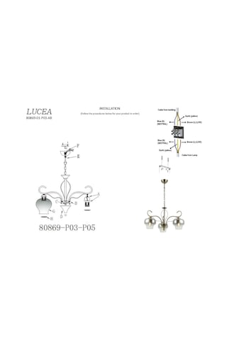 Lucea Cade 3'lü Avize 3xe27 Diğer
