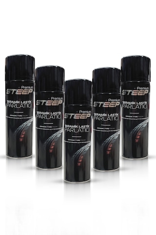 Steep Seramik Lastik & Tampon Parlatıcı Sprey 5 Adet 500ml