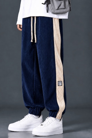 Genius Store Erkek Fitilli Kadife Pantolon Lastikli Rahat Kalıp Spor Pantolon Robalı-kadifepant Lacivert