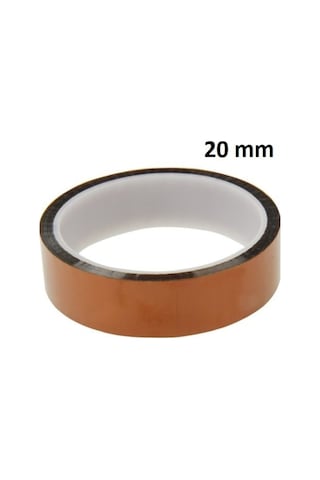 Polyimid Kapton Yüksek Isı İzolasyon Bandı 20 MM x 33 M