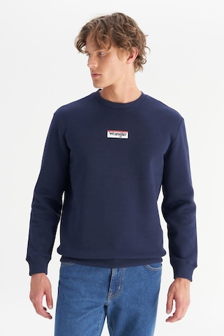 Wrangler Erkek Mid Logo Sweatshirt Darknavy Dark Navy