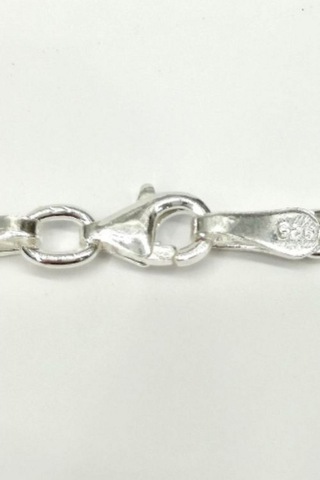 Silver Unisex Figaro 3 Mm Gümüş Kolye Zincir Omr7637