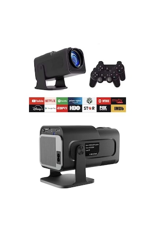 Çift Kollu Projeksiyon Taşınabilir Game Projektör Full Hd 1080p 4k Projeksiyon Gamepad - Lisinya