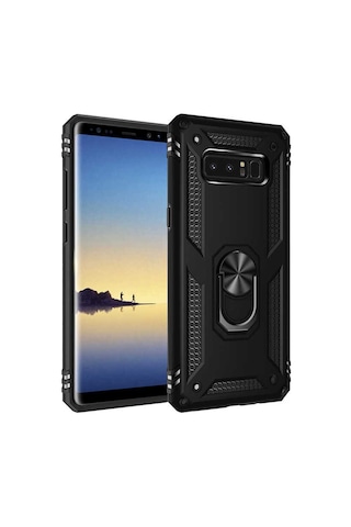 Galaxy Note 8 Kılıf Zore Vega Kapak Siyah