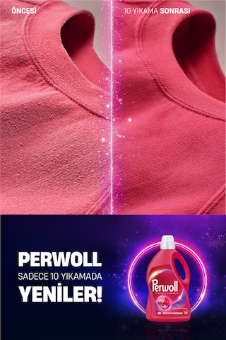 Perwoll Renkli + Siyah Sıvı Çamaşır Deterjanı 5 x 2970 ML