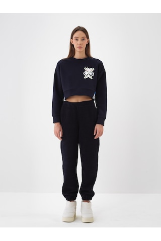 Xint Lacivert Oversize Sweat Pantolon 470385