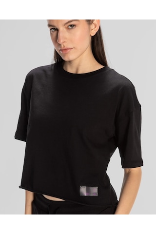 Kappa Authentic Lily Kadın T-Shirt-Siyah