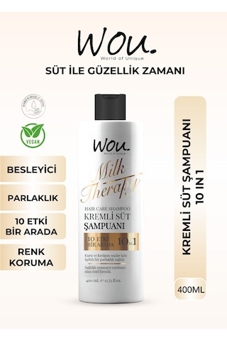 Wou World Of Unique Milk Therapy Şampuan 400 ML