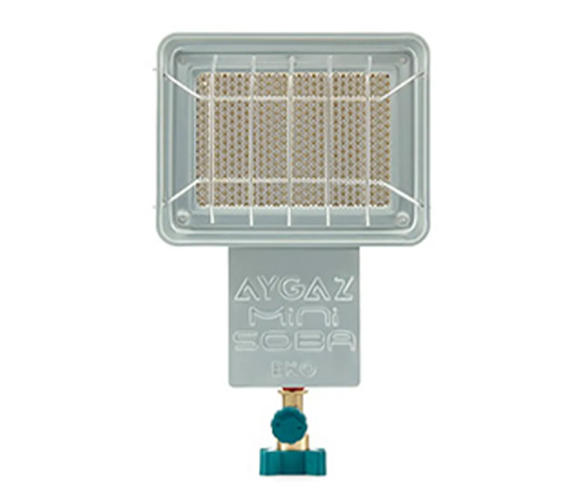 Aygaz Mini Soba Eko - 2 Kg Tüpe Uyumlu Isıtıcı Gri