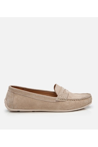 Hotiç Kadın Süet Deri Bej Günlük Loafer 01ayh306650a310 Bej
