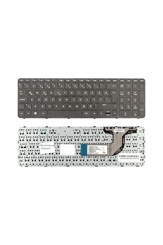 Hp 250 G2, 250 G3, 15-n00, 15-e, 15-g Notebook Klavyesi Siyah Tr Çerçeveli / Kl0105 46236925