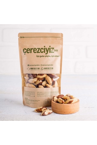 Çerezciyiz Biz Çiğ Kavrulmamış ve Tuzsuz Brezilya Cevizi 500 G