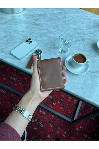 Mft Leather Hakiki Deri Çıtçıtlı Erkek Cüzdan Nova 5801 Taba