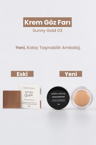 Bade Natural Krem Göz Farı 03 Sunny Gold