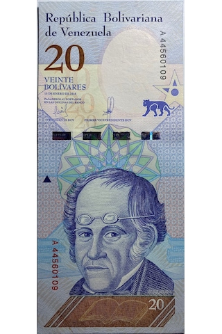 Emir Collectıon Venezuela 2018 Yılı 20 Bolivares Çil Unc Koleksiyon Para