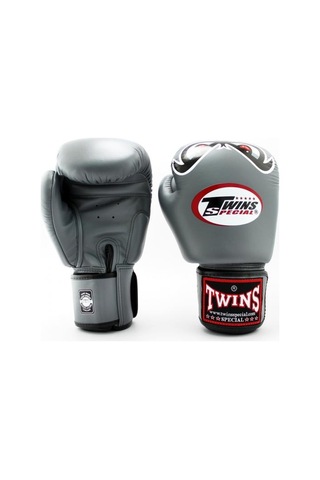 Twins Fbgvl3-25 Boks Eldiveni Deri Muay Thai Eldiveni Gri