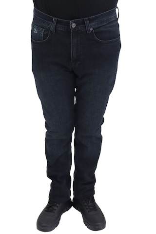 Hacker Denim Hacker Dmctekstil Erkek 1013 Yüksek Bel Rahat Kesim Boru Paça Jean Pantolon Koyu Lacivert