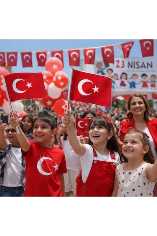 20x30 Cm Türk Bayrağı İç Ve Dış Mekan Kullanımına Uygun Duvar, Balkon, Okul Ve Tören Bayrağı Tek Ebat