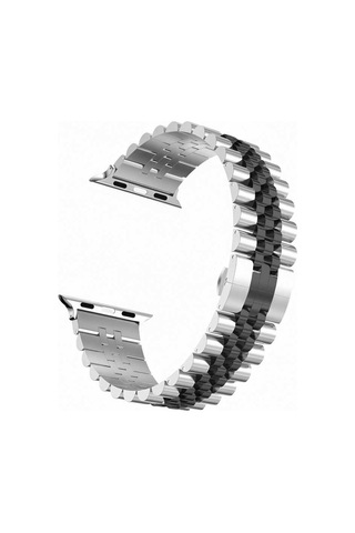 Watch 40mm Uyumlu Krd-36 Metal Mkst Kordon-gümüş-siyah