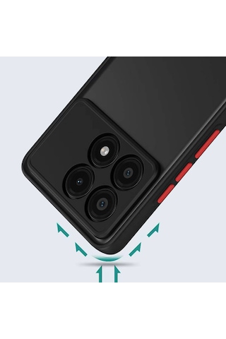 Zore Xiaomi Poco X6 Pro Kılıf Msra Hux Kapak-lacivert Lacivert