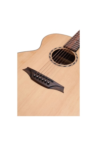 Bromo Baa8s Mini Jumbo Akustik Gitar Natural