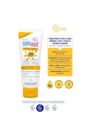 Baby Spf 50+ Uva - Uvb Filtresi ve Çok Yönlü Koruyucu Çocuk Güneş Kremi 75 ML + Plaj Çantası